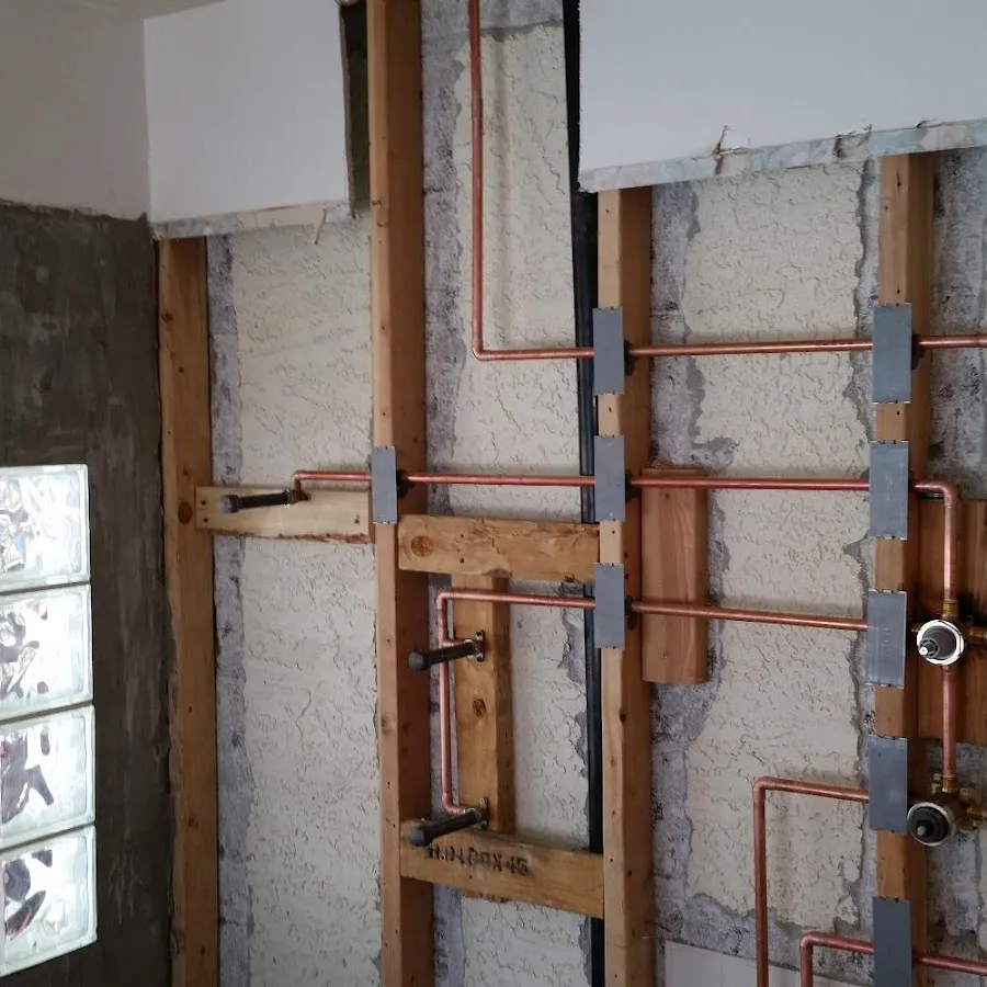 Copper pipe installation for Burst Pipe Repair in Wall